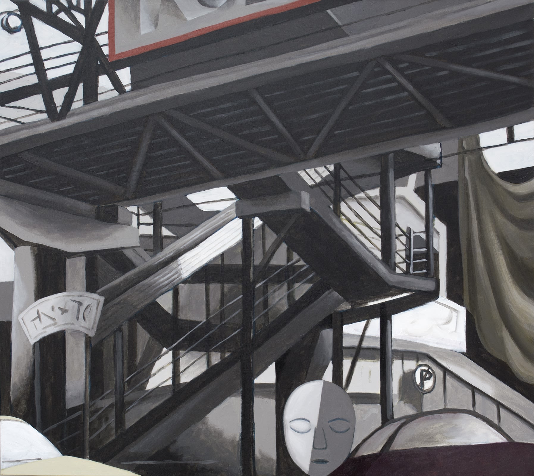 Sudhir Patwardhan Maze, 2023 Acrylic on canvas