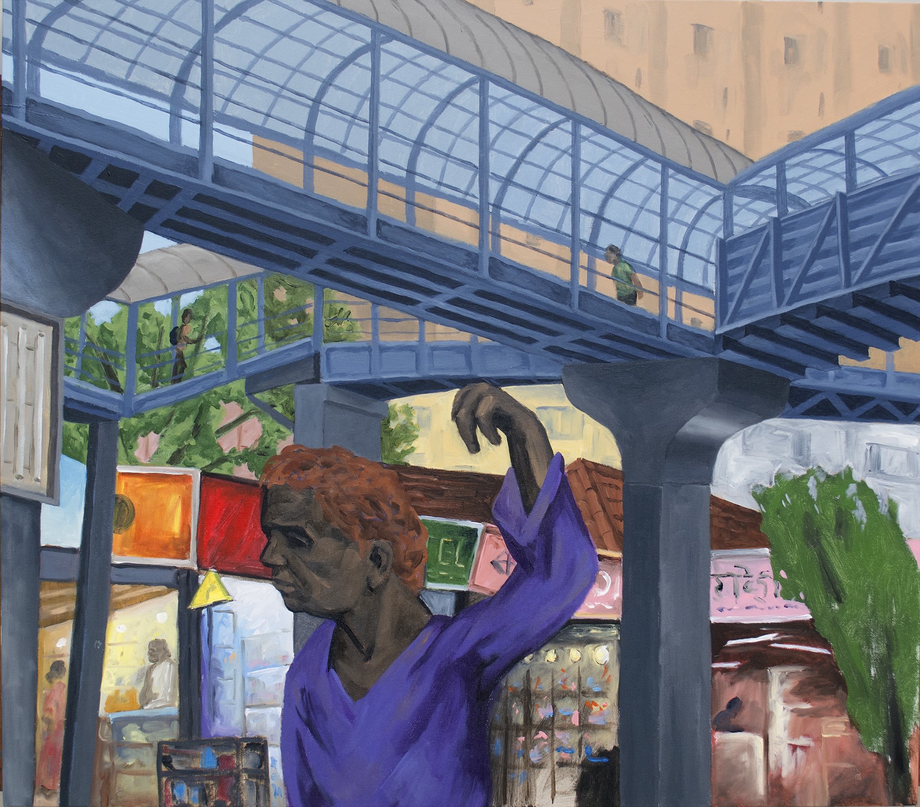 Sudhir Patwardhan Red Head, 2024 Acrylic on canvas