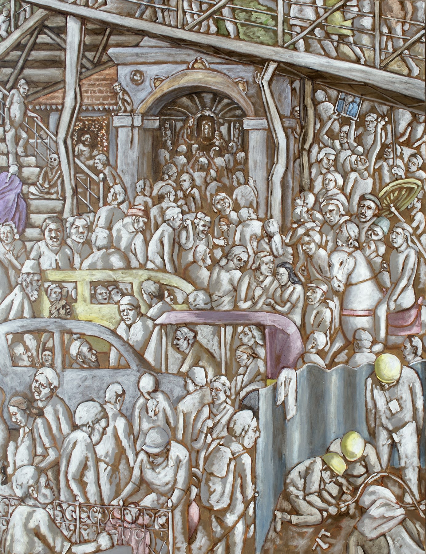 Sudhir Patwardhan Just People, 2024 Acrylic on canvas