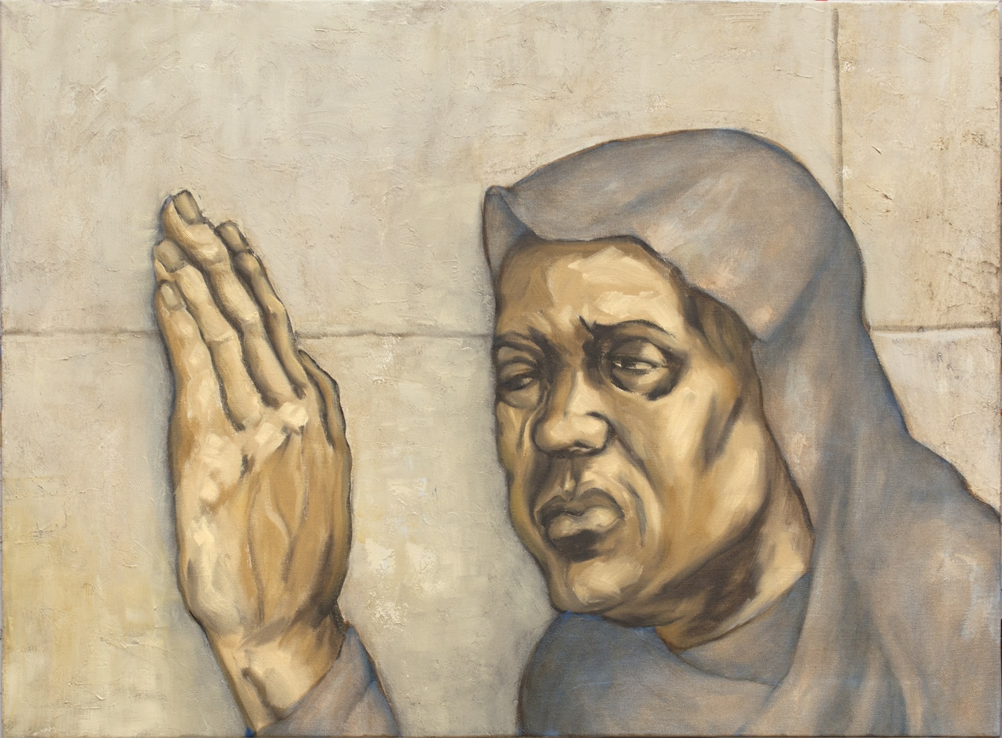 The Wall Acrylic and oil on canvas 2024