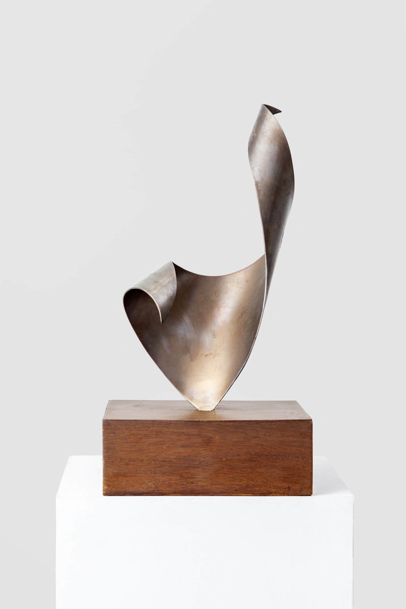 Peacock II Stainless steel repoussé 16.5 x 8 x 6 in