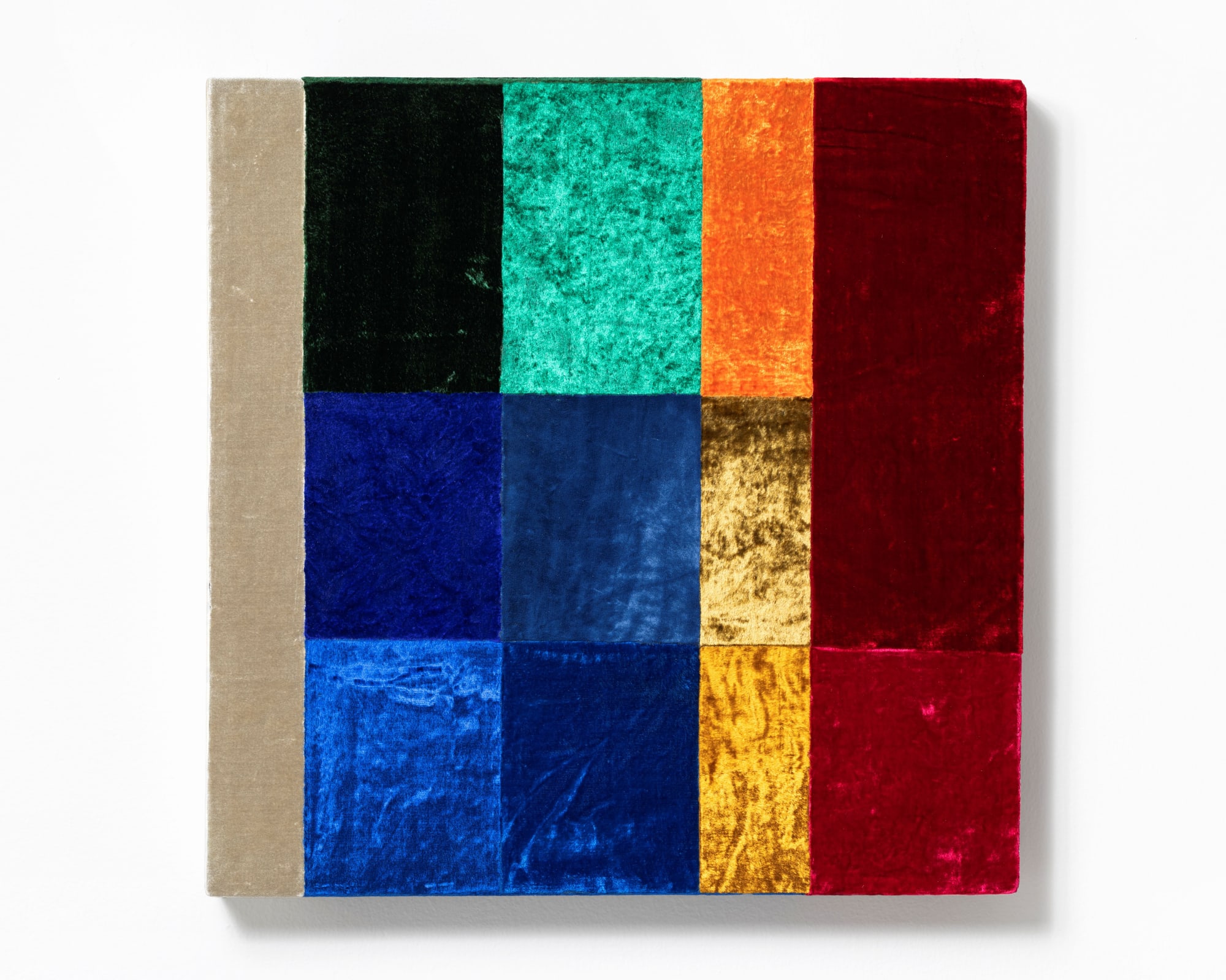 Anita Dube Untitled #3 Fabric, glue and plywood