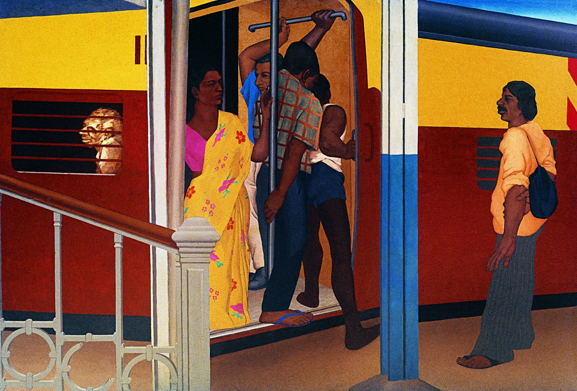 Train Canvas Reproduction 33 x 48 in