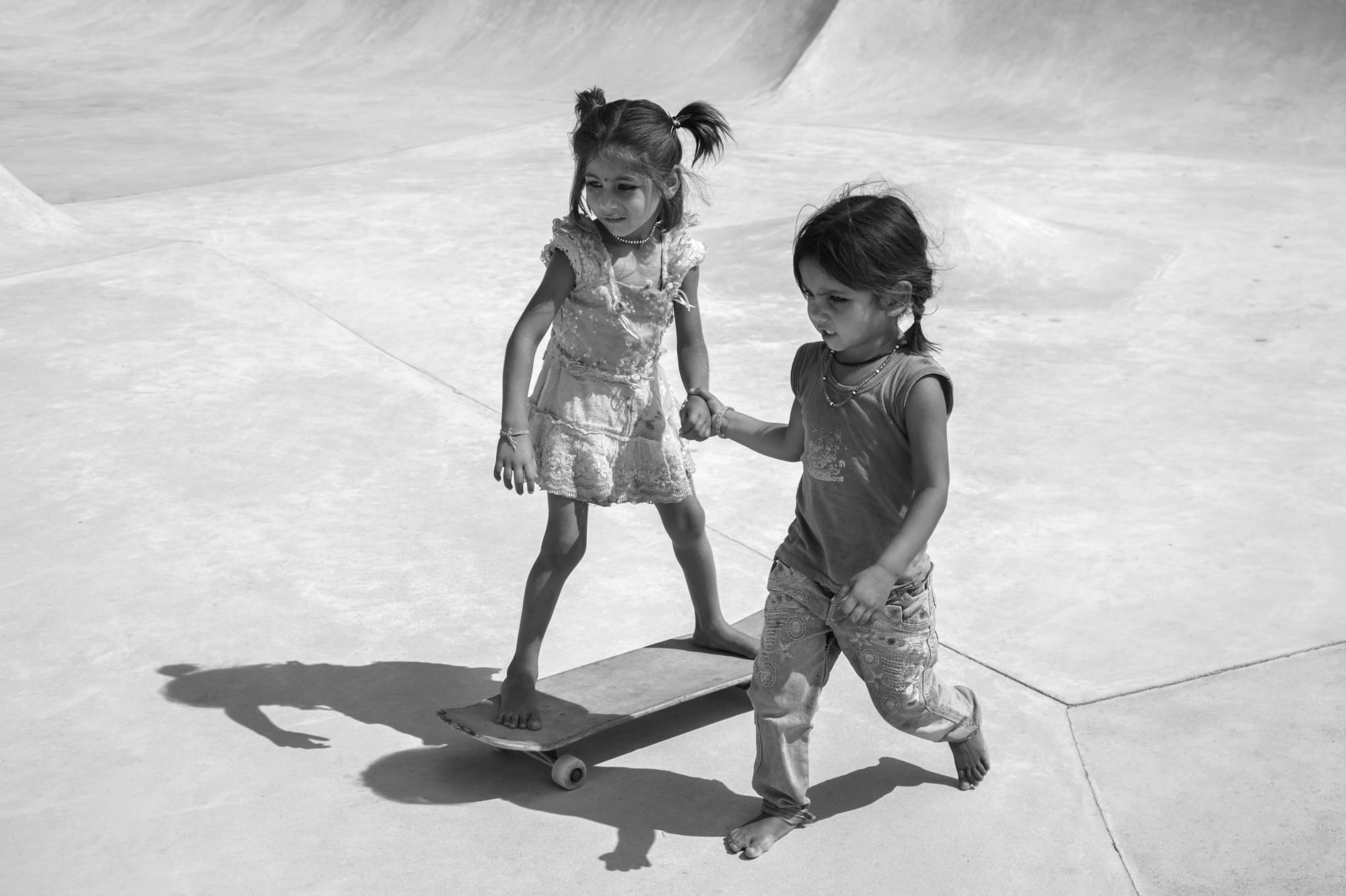 Lakshmi ,4 yrs, Guddu, 4 yrs, Janwaar Village, Madhya Pradesh,India (from the series Janwaar Castle) Archival pigment print 24 x 36 in