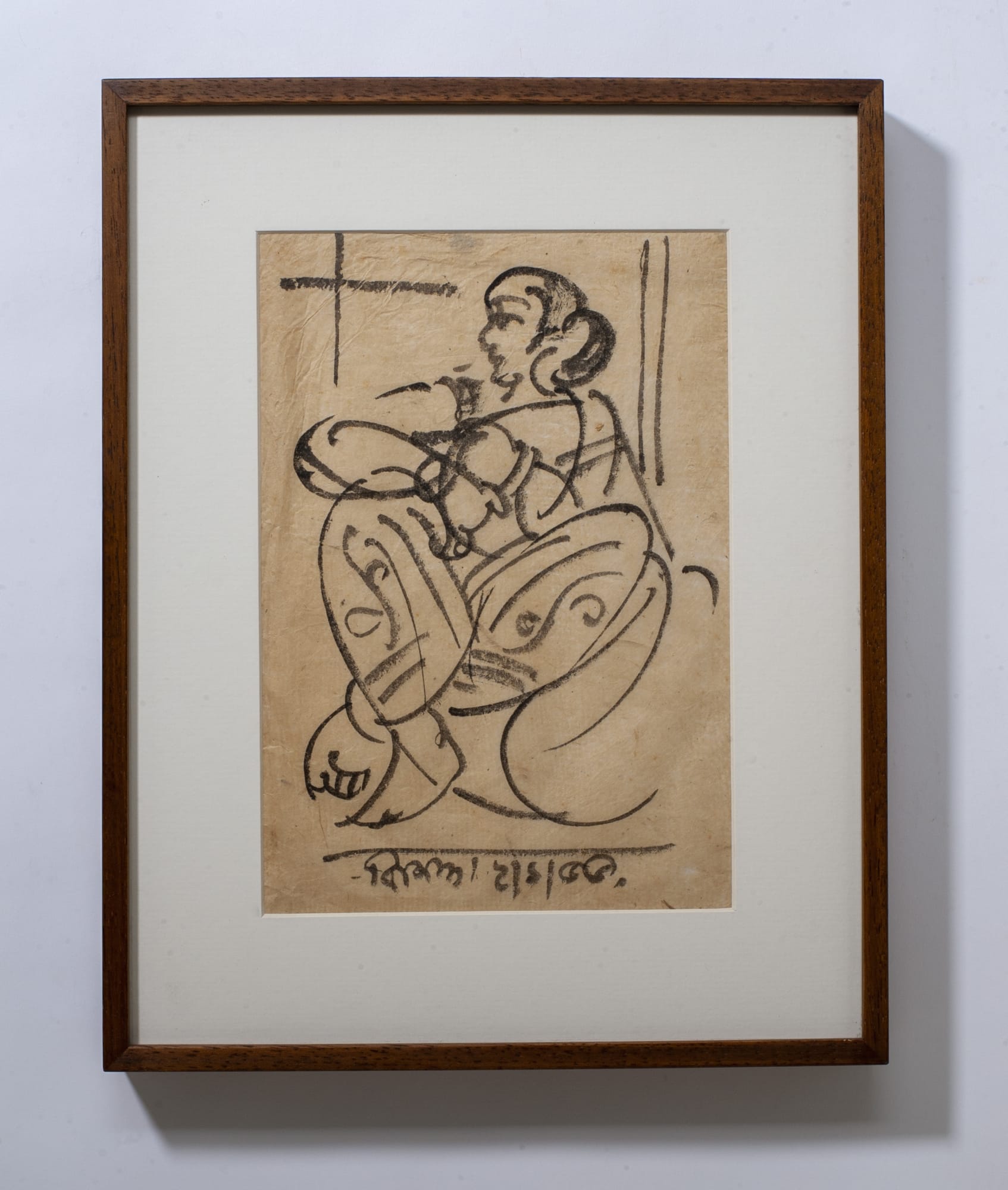 Benode Behari Mukherjee Untitled Sketch pen on rice paper