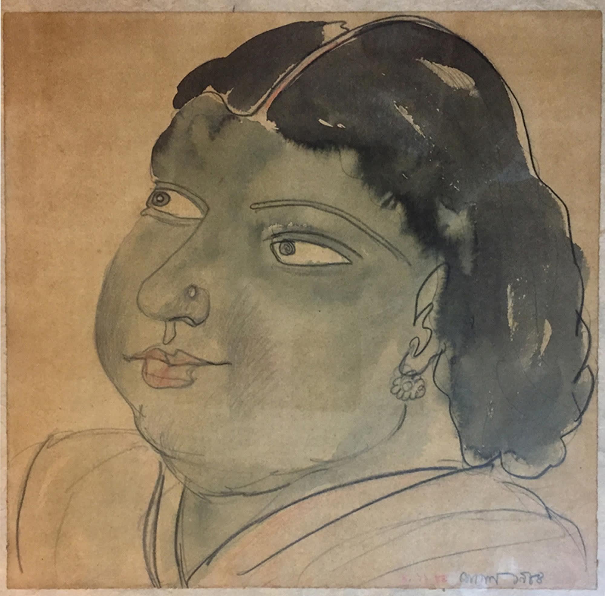 Leela Mukherjee Untitled Watercolour on paper