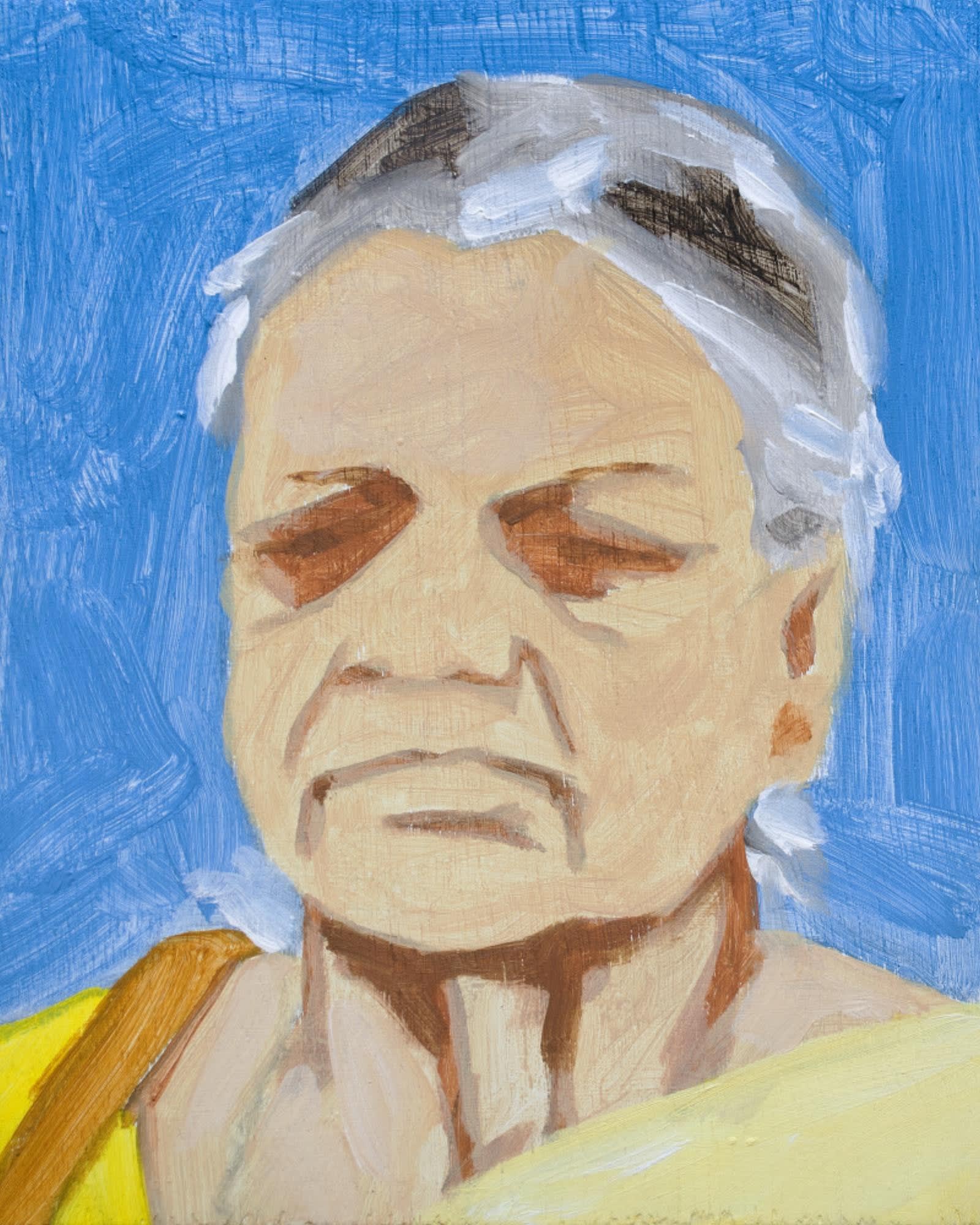 Sudhir Patwardhan People Series, 2016 Acrylic on plywood