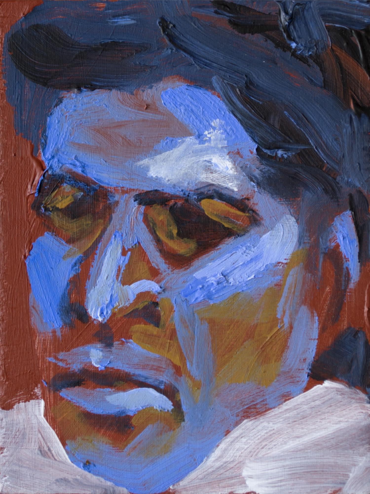 Sudhir Patwardhan People Series, 2016 Acrylic on plywood