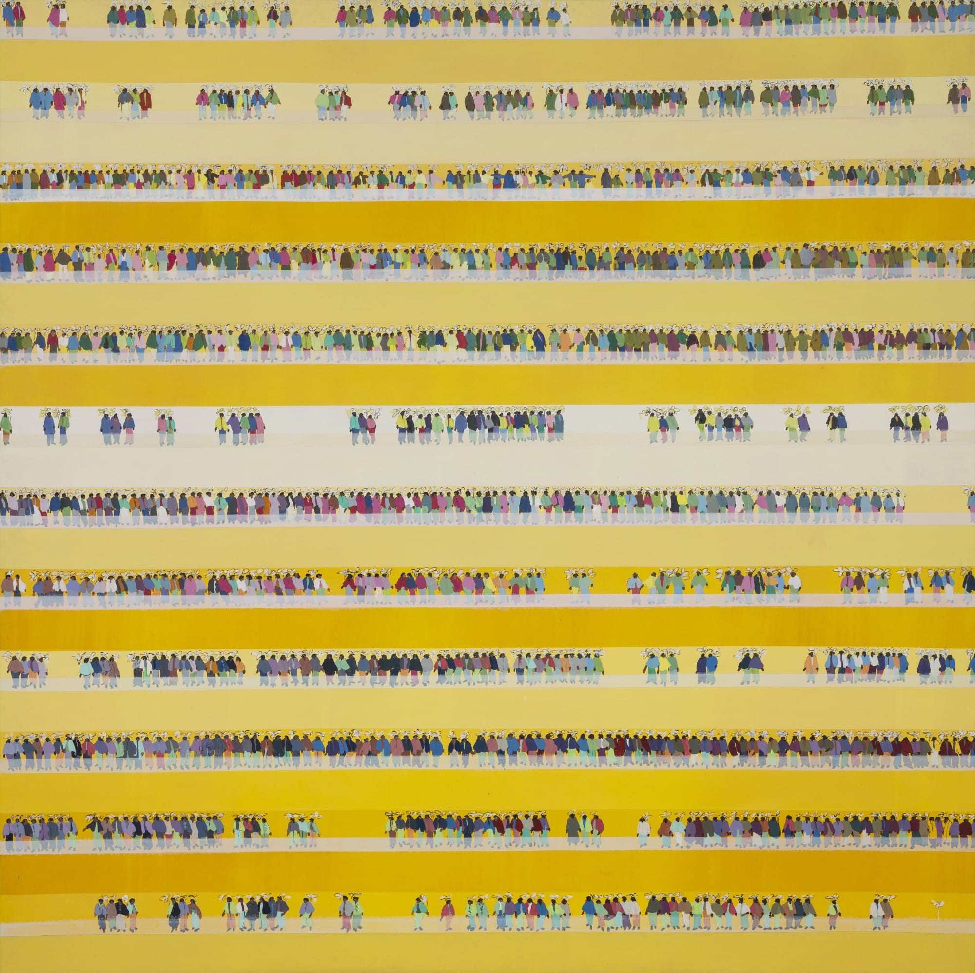 Aditya Chadar Memories of Togetherness (from the series Endless Journey), 2024 Acrylic on linen