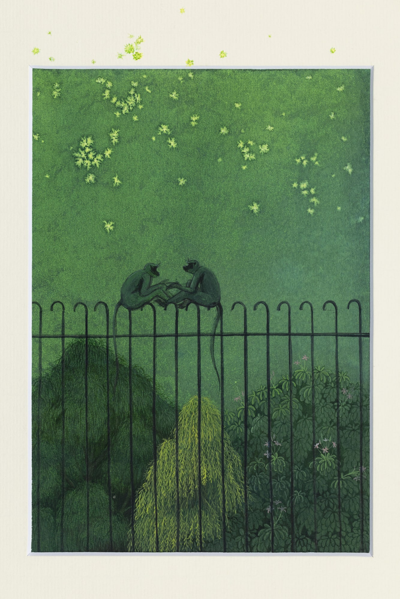 Sonali Sonam In the series of : सफर नगाना का (Journey of the Negligible I), 2023 Watercolour on paper