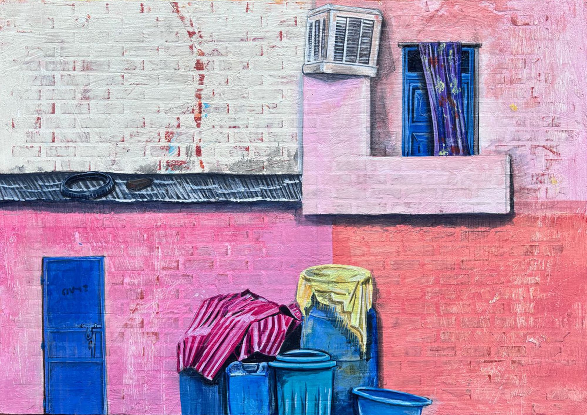 Vipul Badva Untitled, 2024 Mixed media on paper