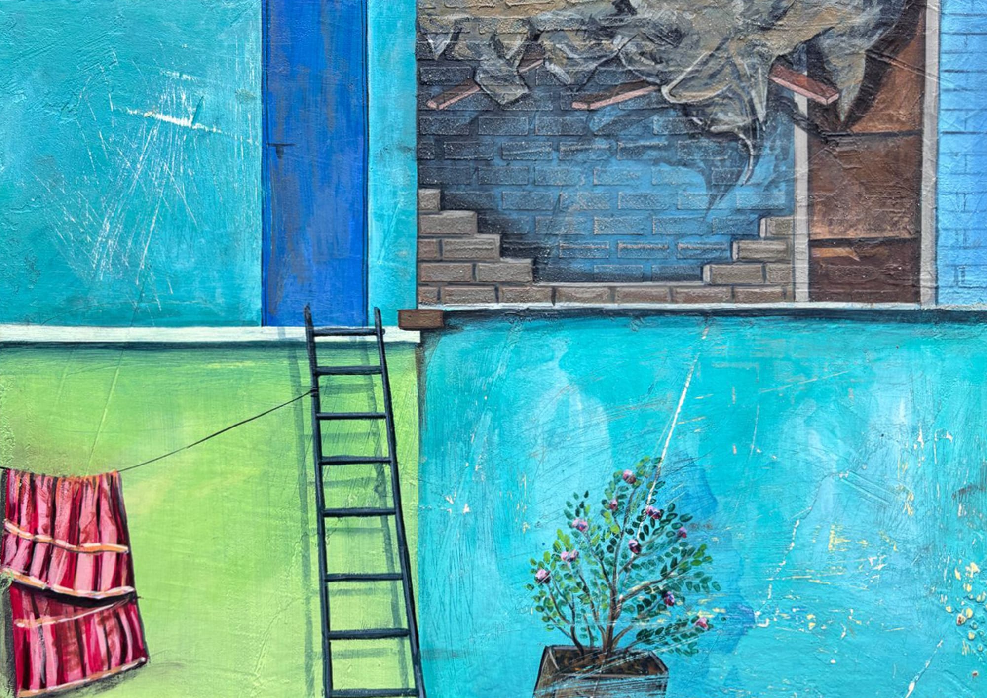 Vipul Badva Untitled, 2024 Mixed media on paper