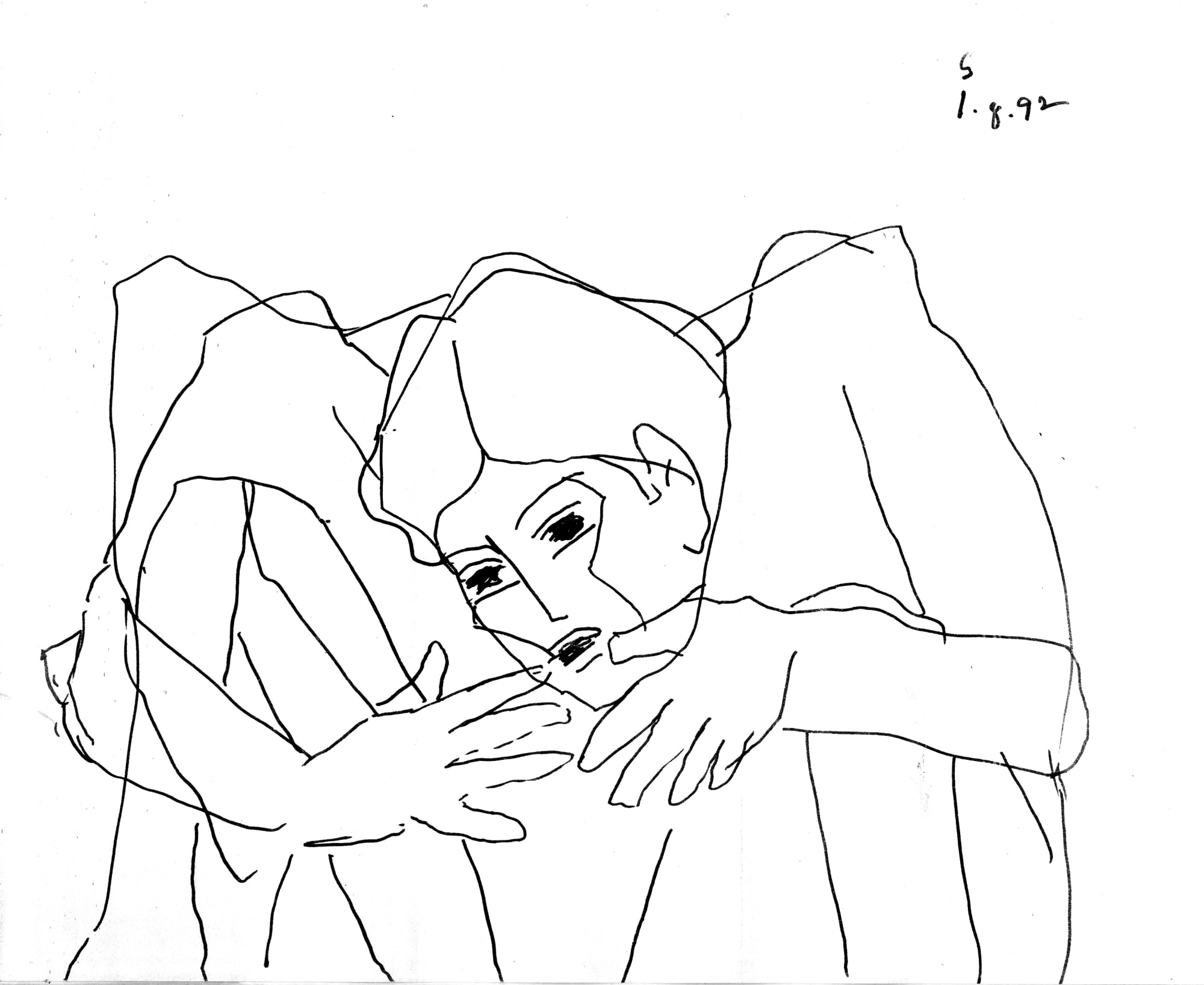 Somnath Hore Untitled, 1992 Pen and ink on paper