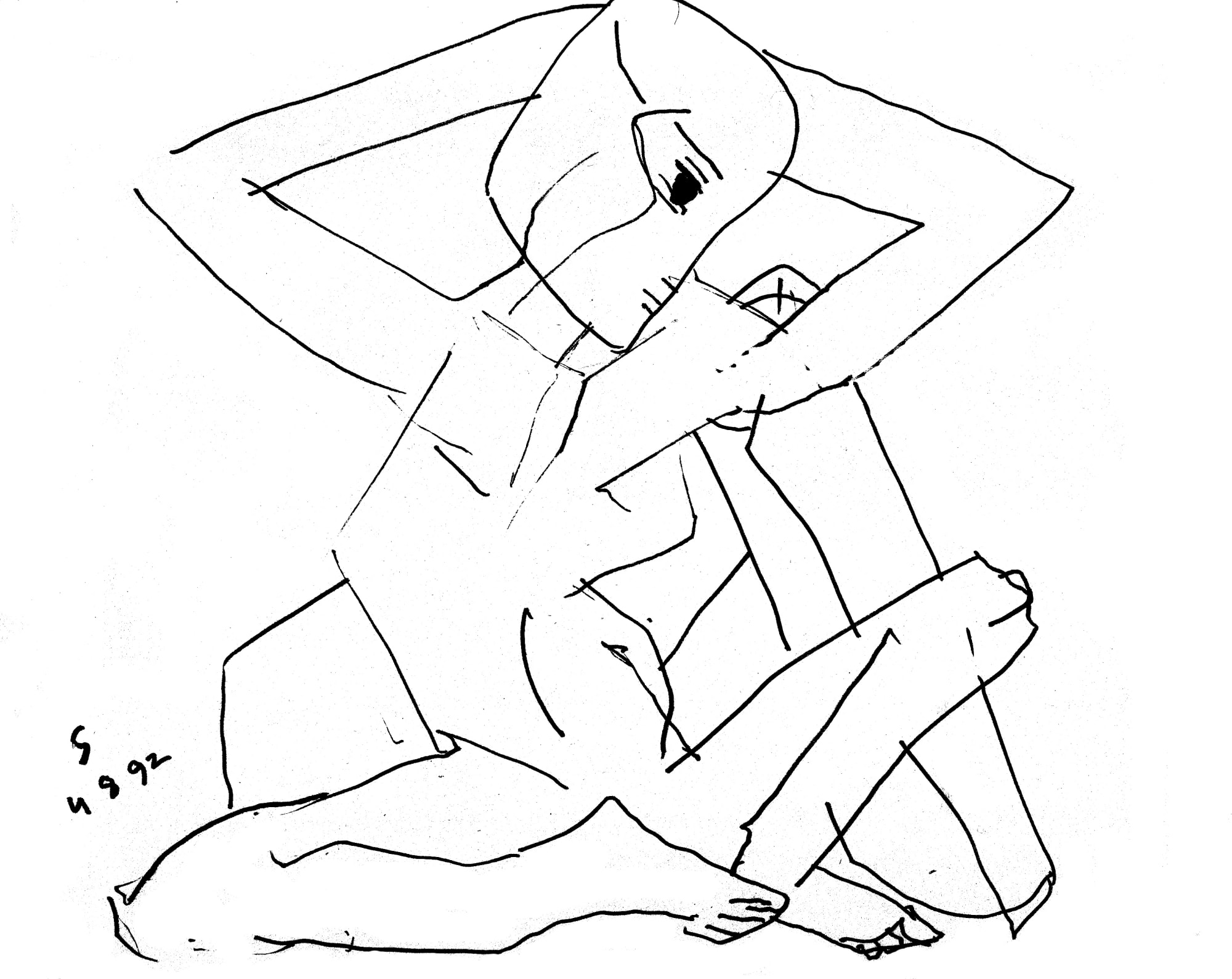 Somnath Hore Untitled, 1992 Pen and ink on paper