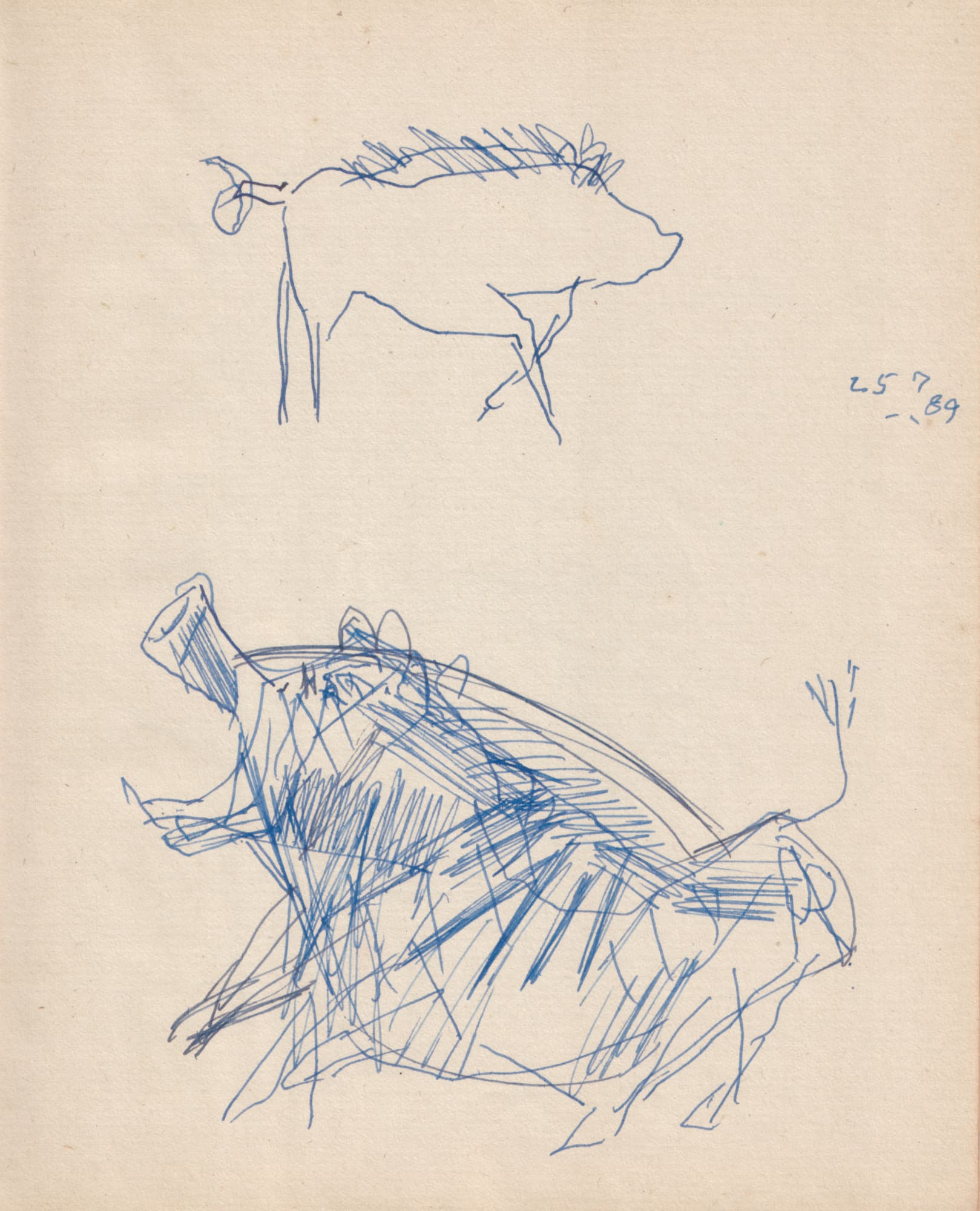 Somnath Hore Untitled, 1989 Pen and ink on paper