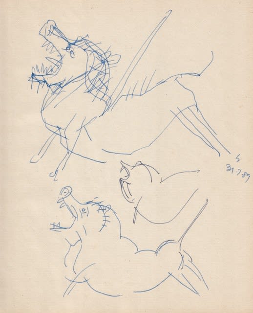 Somnath Hore Untitled, 1989 Pen and ink on paper