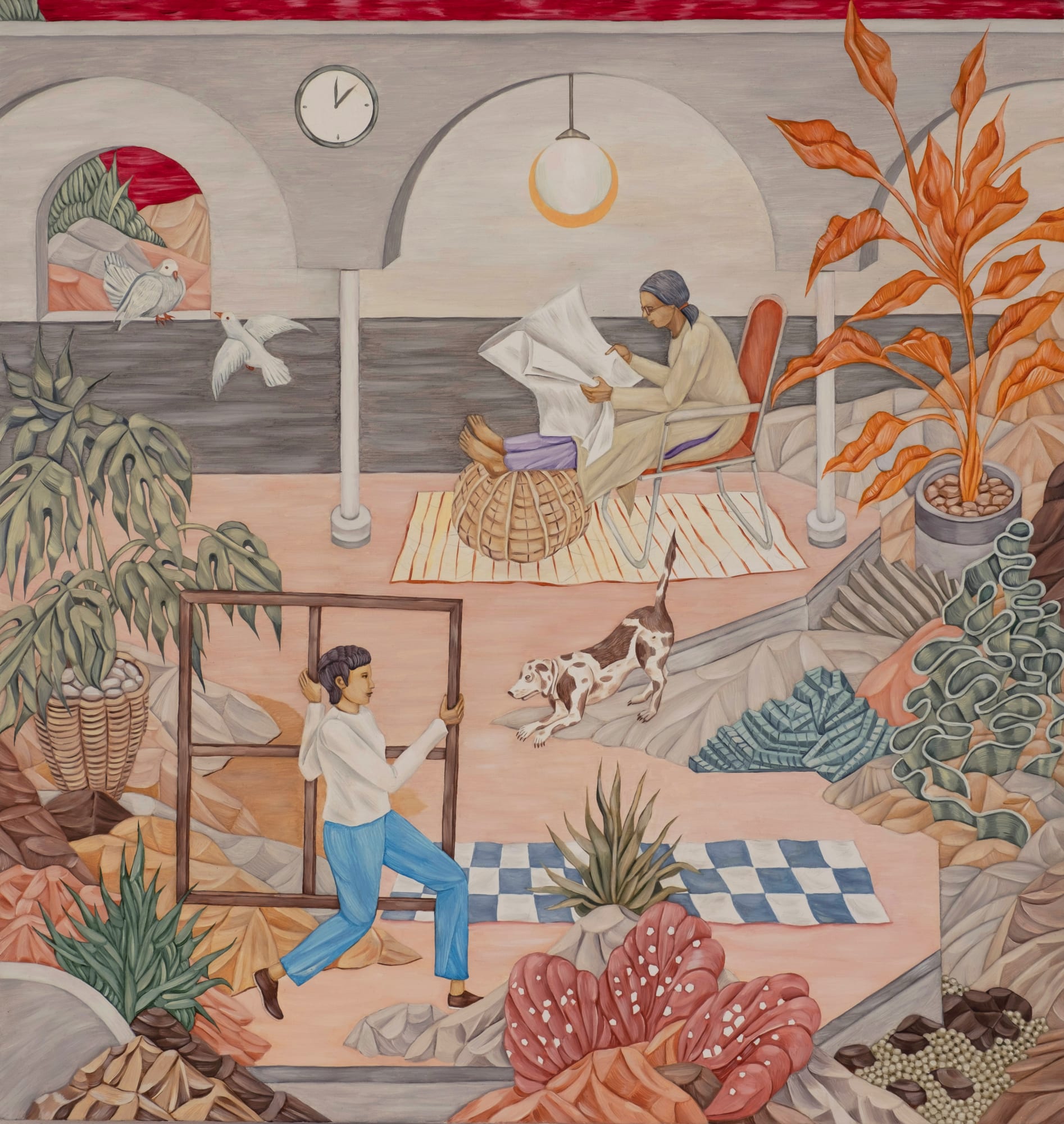 Mother Reading Oil on linen 2025