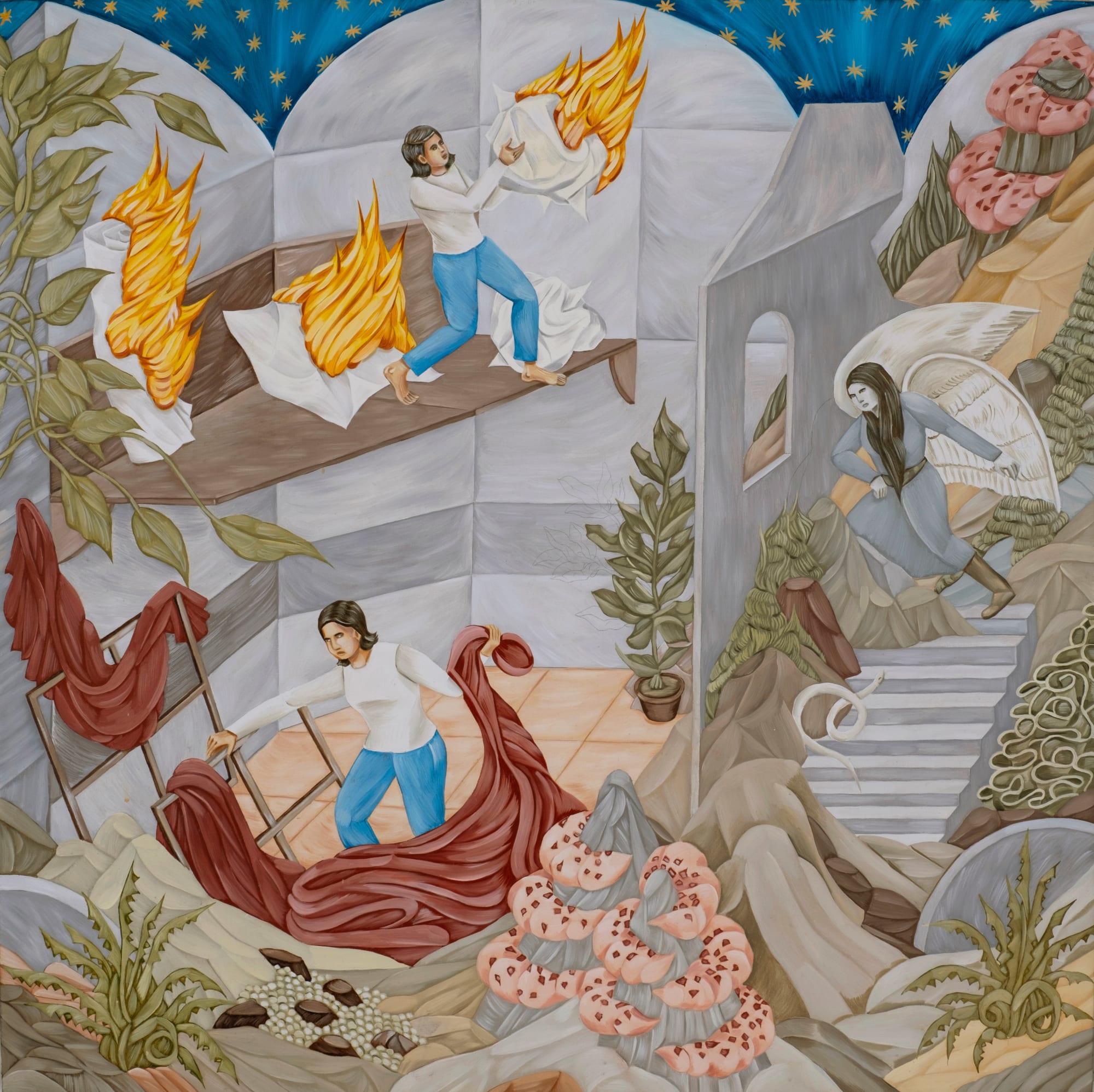 Visitor Oil on linen 2025