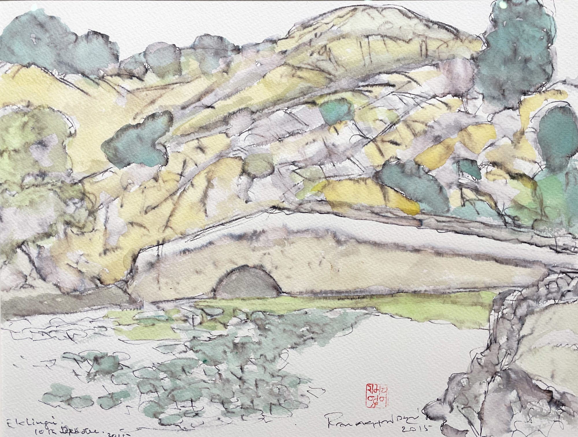 Eklinji Series Watercolour on paper 11 x 15 in 2015