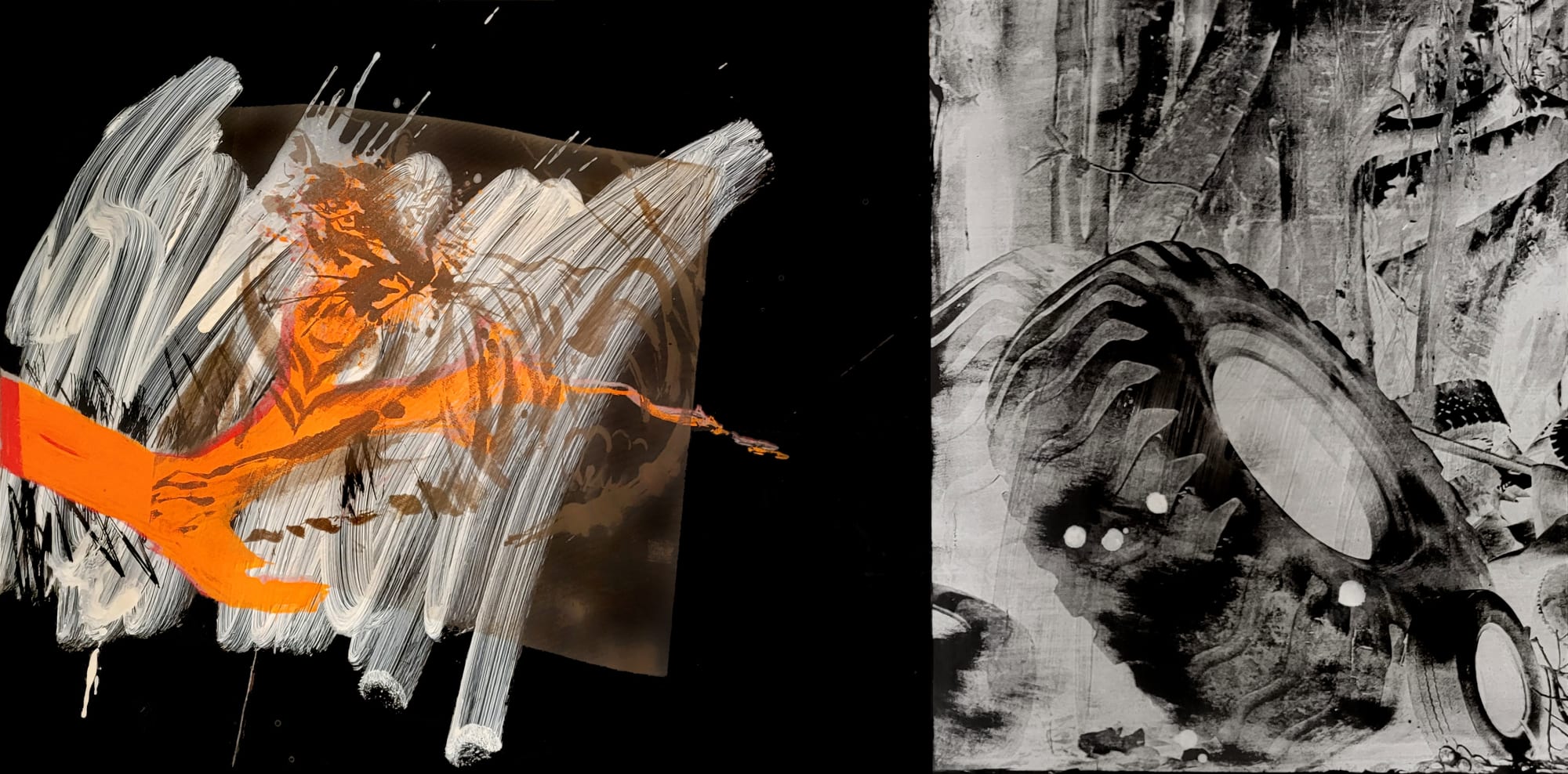 Robert Rauschenberg China Slipper (Urban Bourbon), 1988 Acrylique sur aluminium / Acrylic on aluminium 60 x 122 x 4 cm