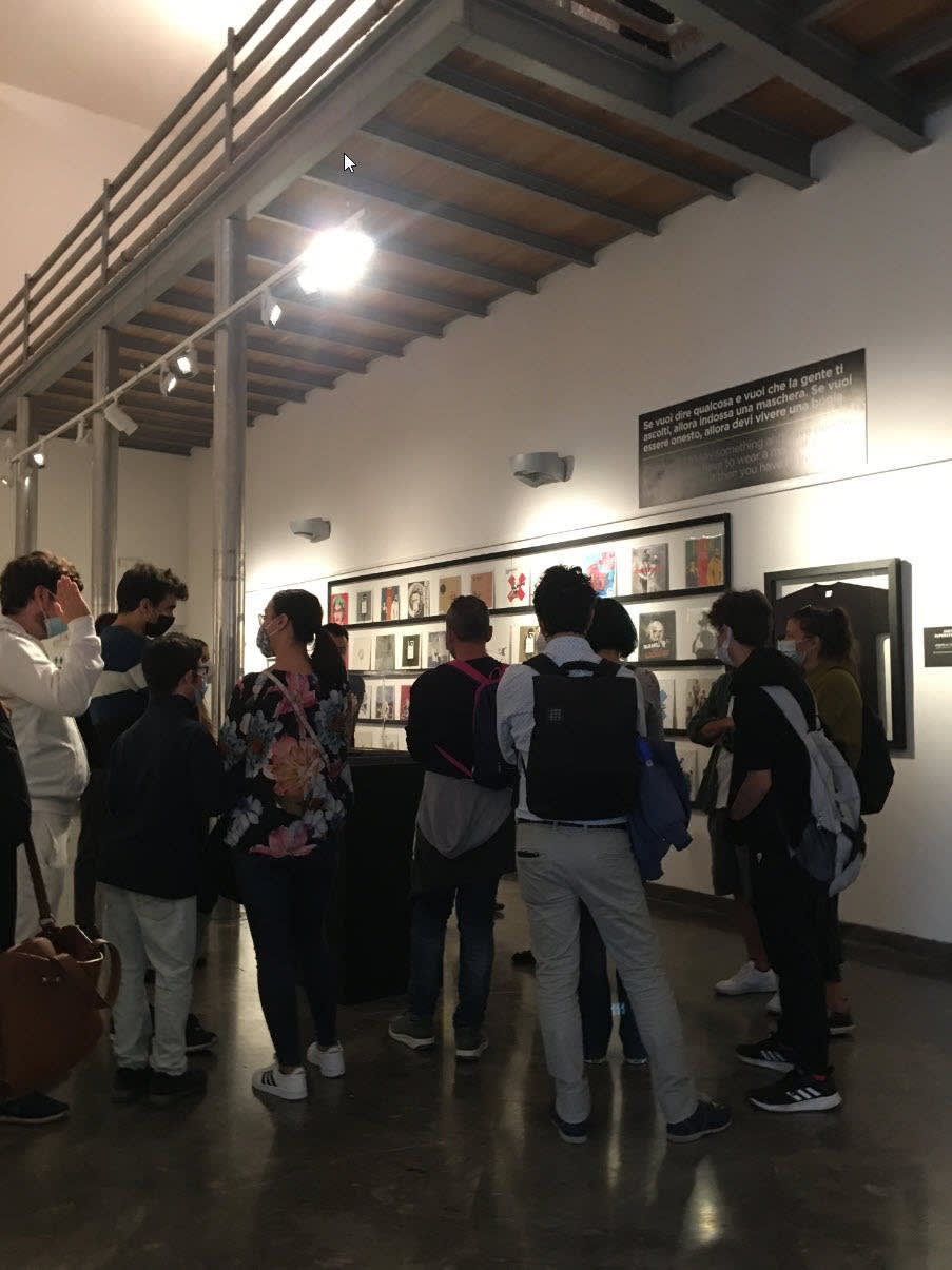 Guests at the exhibition