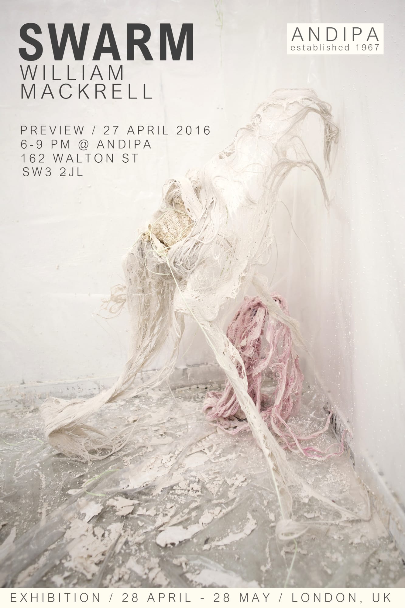 William Mackrell Exhibition poster