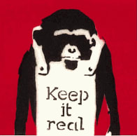 Banksy Keep It Real print