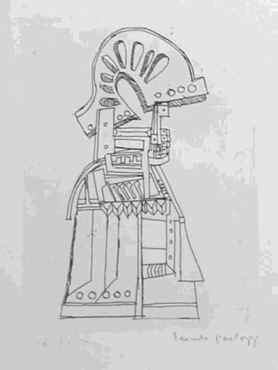 Eduardo Paolozzi Robot engraving