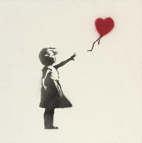 Banksy Girl With Balloon Canvas