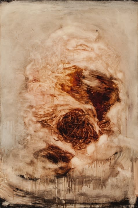 Van Mullem Sans Titre Ink On Board 60Cm X 40Cm 2012