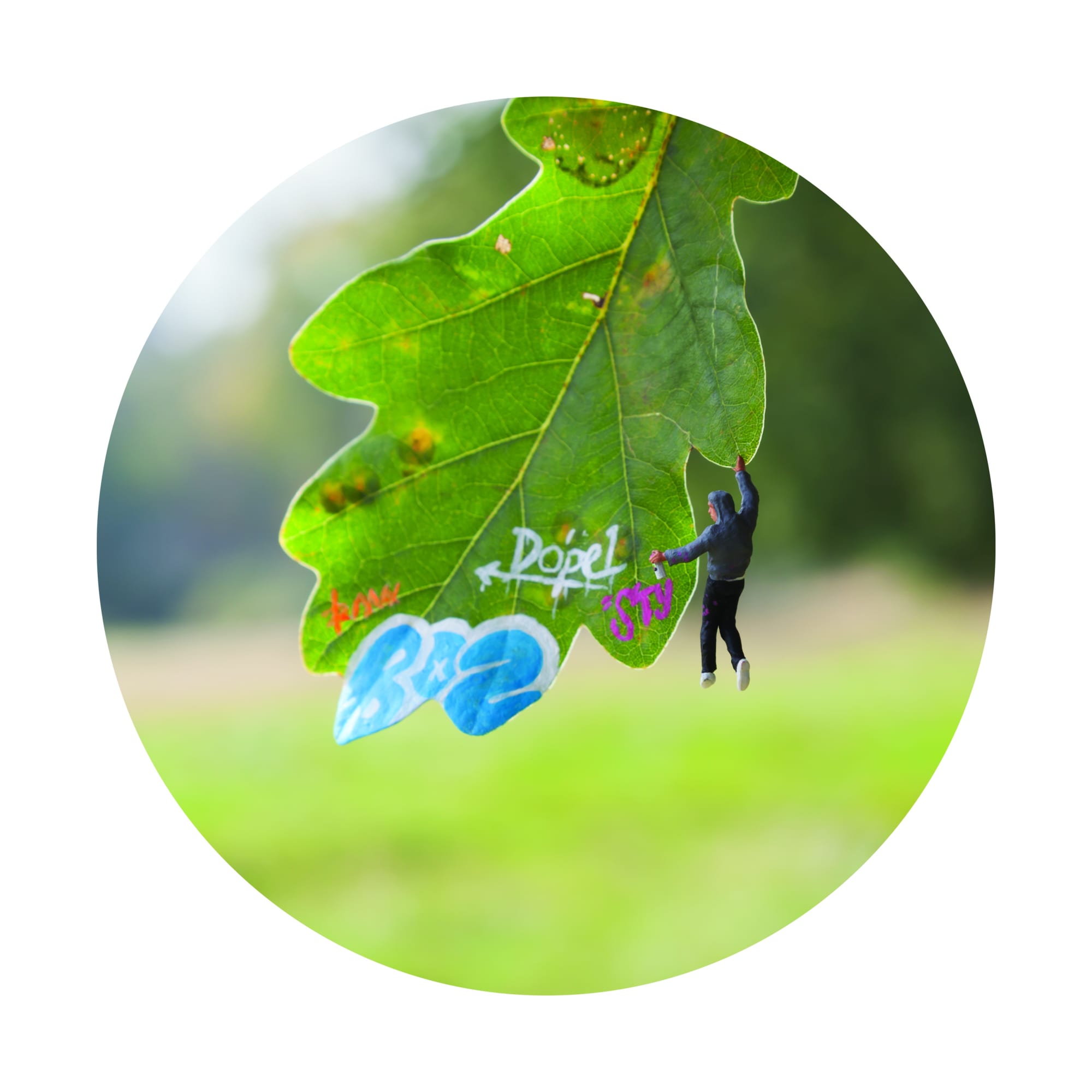 Slinkachu Landscape Painting print