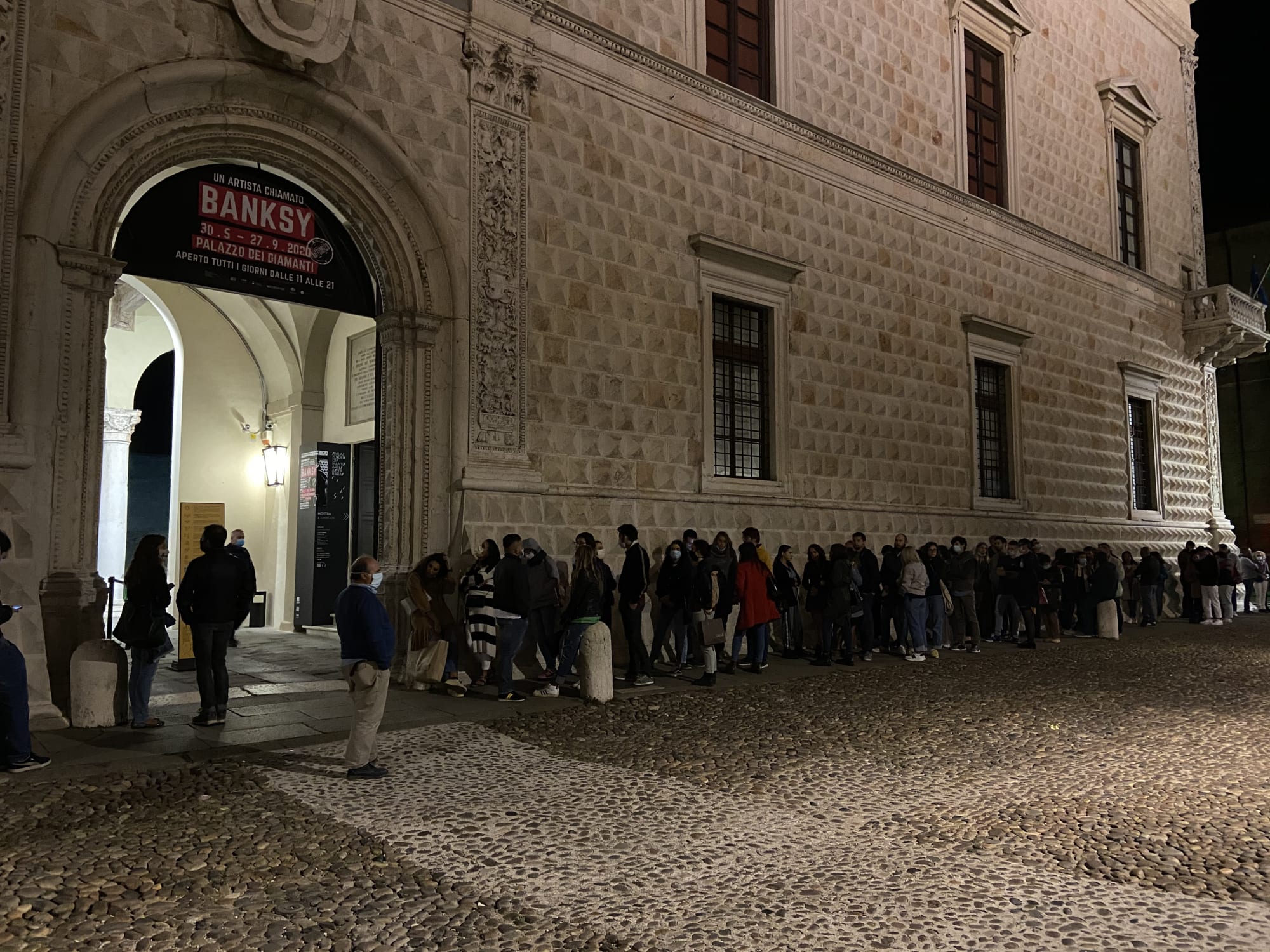 Exterior of Banksy Exhibition