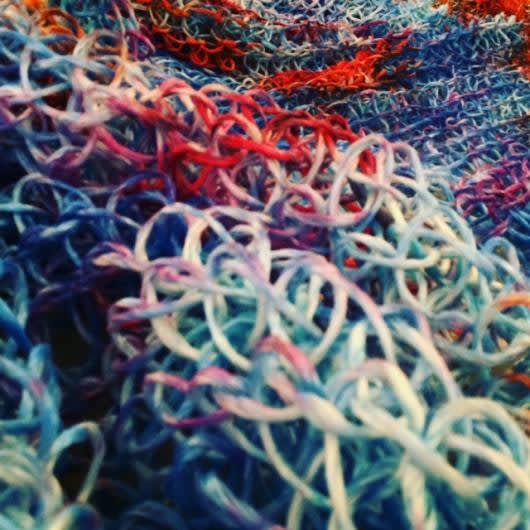 Giorgio Bevignani I am ready to live knitted sculpture