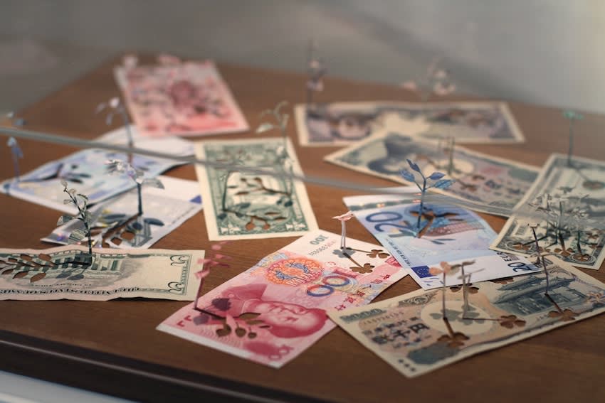 Secret Language of Flowers exhibition hanging in Andipa Gallery