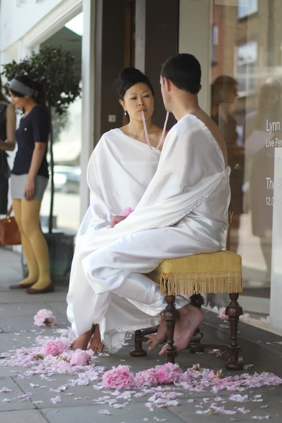 Secret Language of Flowers exhibition performance piece