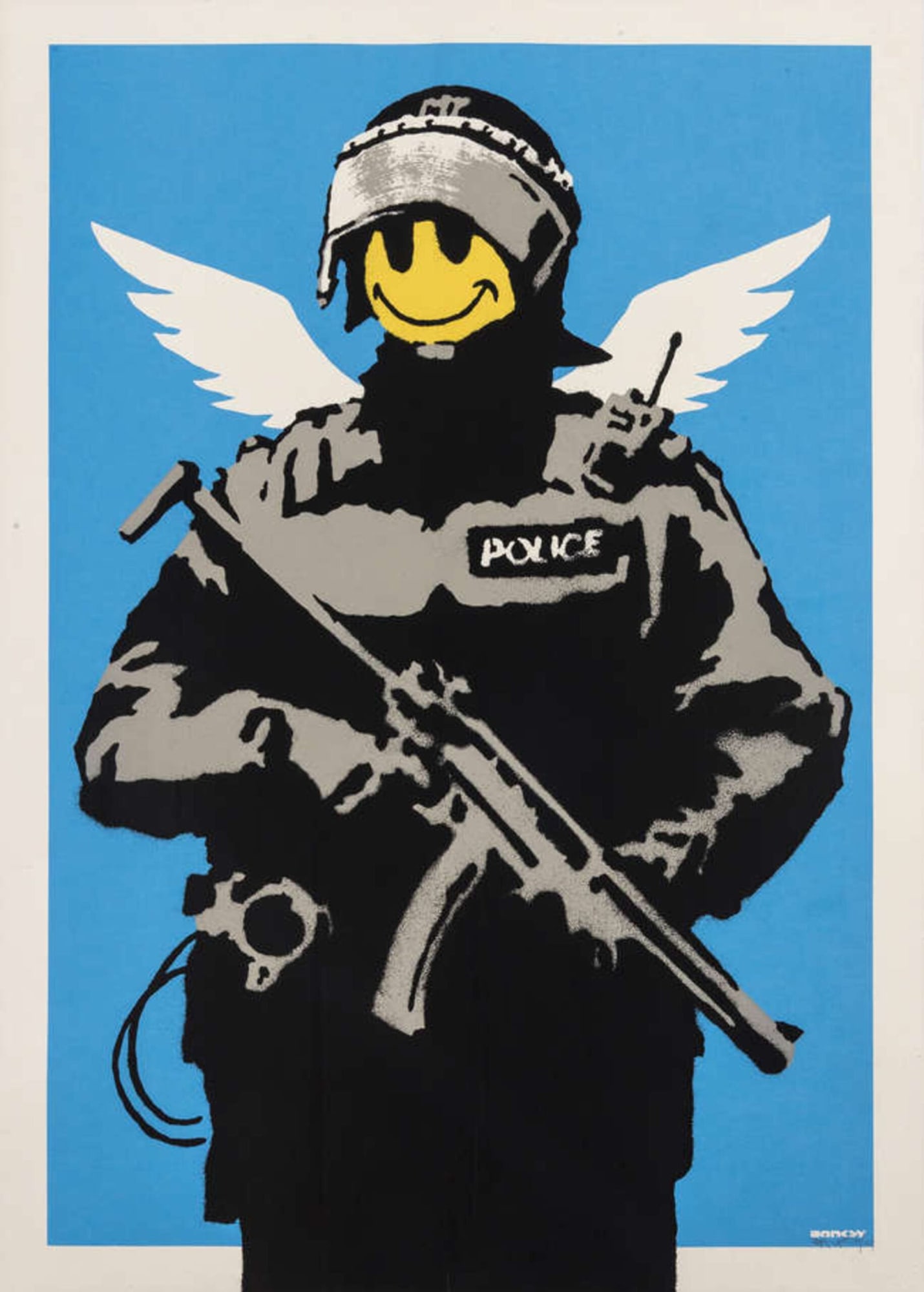 Banksy Angel Cop print