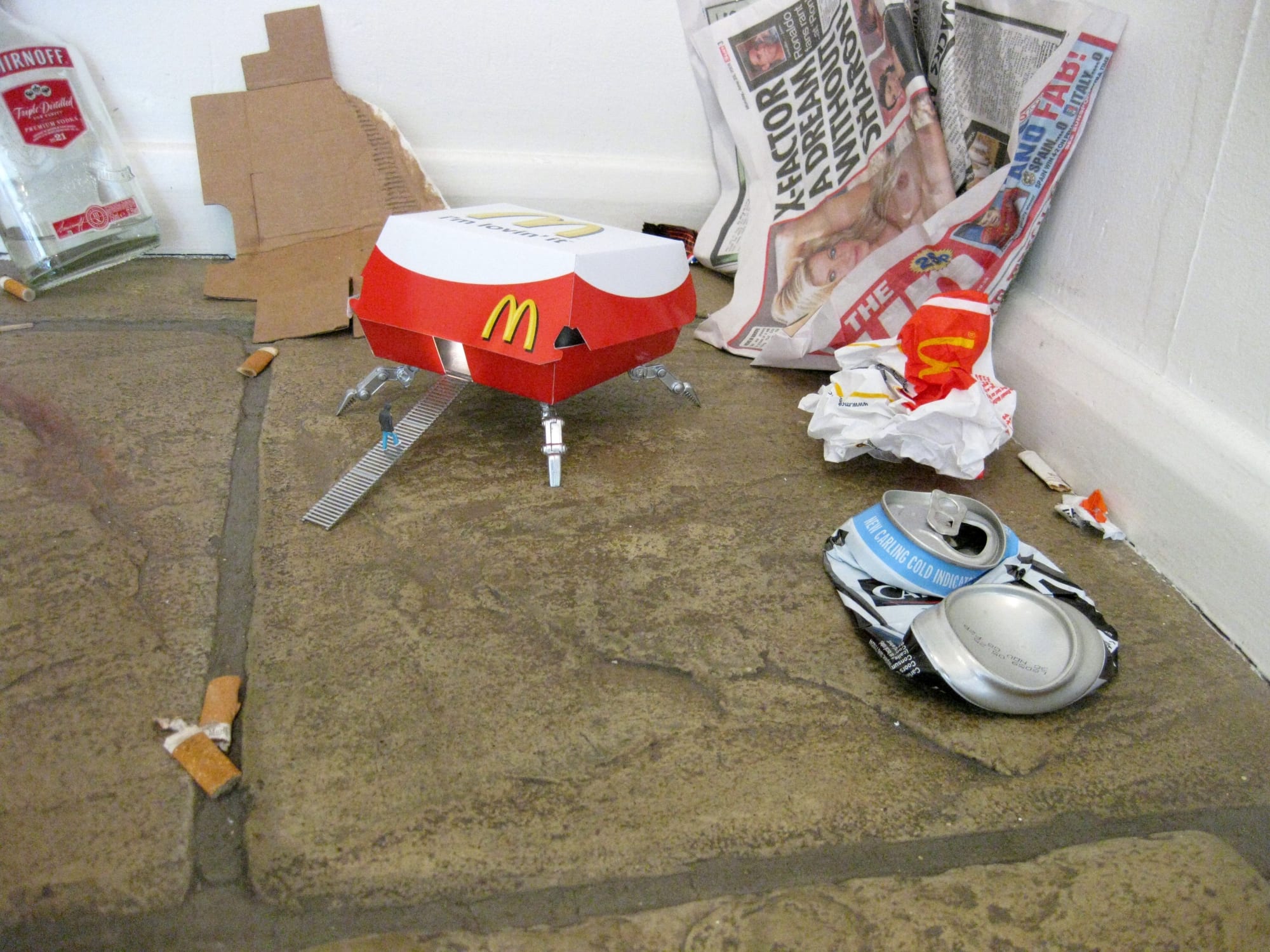 tresspass alliance inside urban art installation at Andipa Gallery