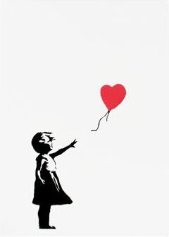 Banksy Girl With Balloon Print