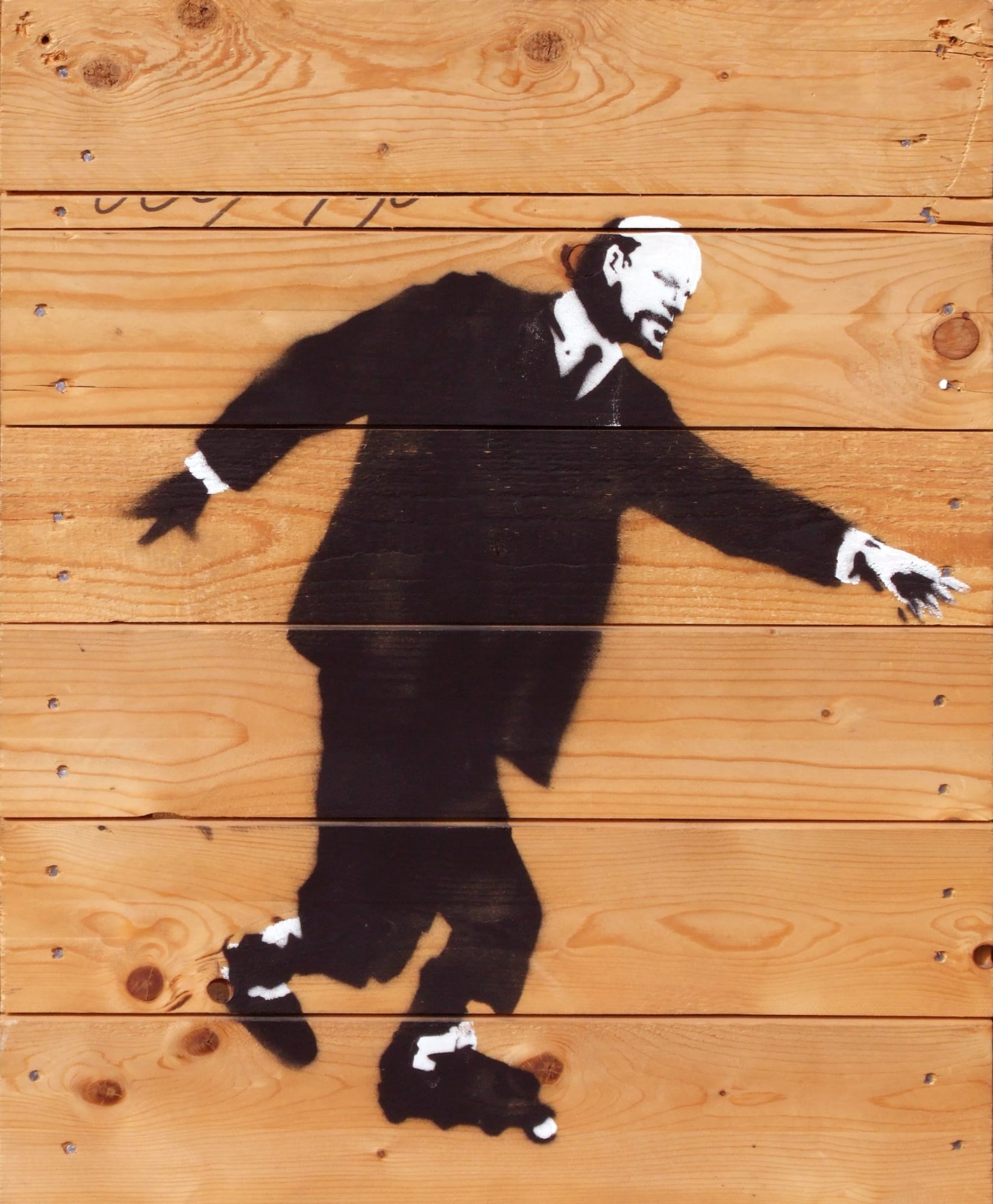 Banksy Lenin Rollers kates Pallet