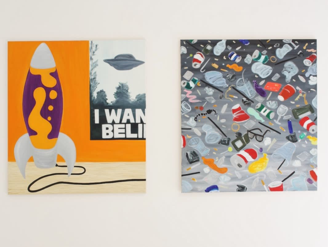 Installation view: Fleur Yearsley -When The Lights Go Up, Sapling Gallery