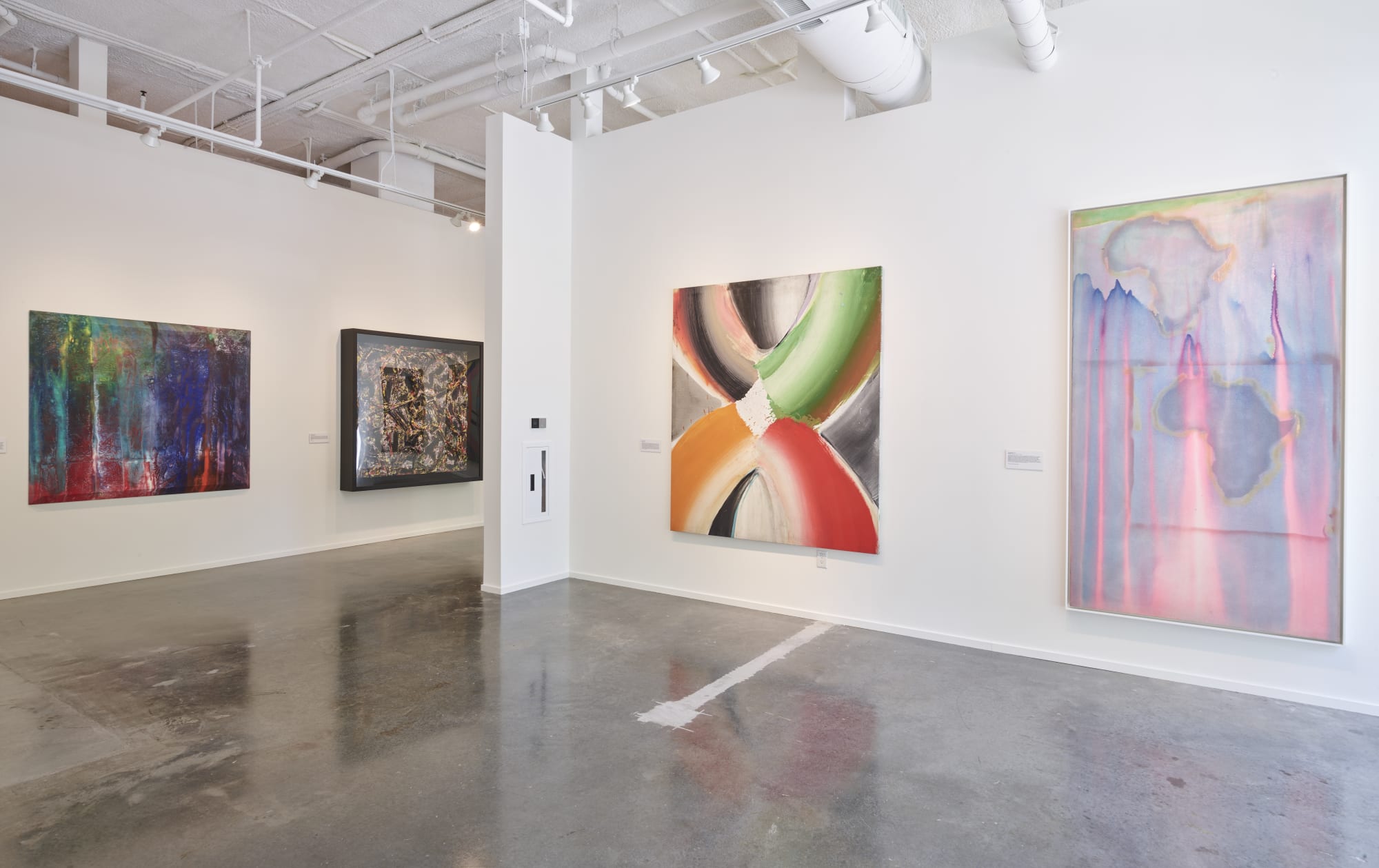 Installation view, Black Abstrationists: From Then 'til Now, 2022. Photo: Chad Redmon.