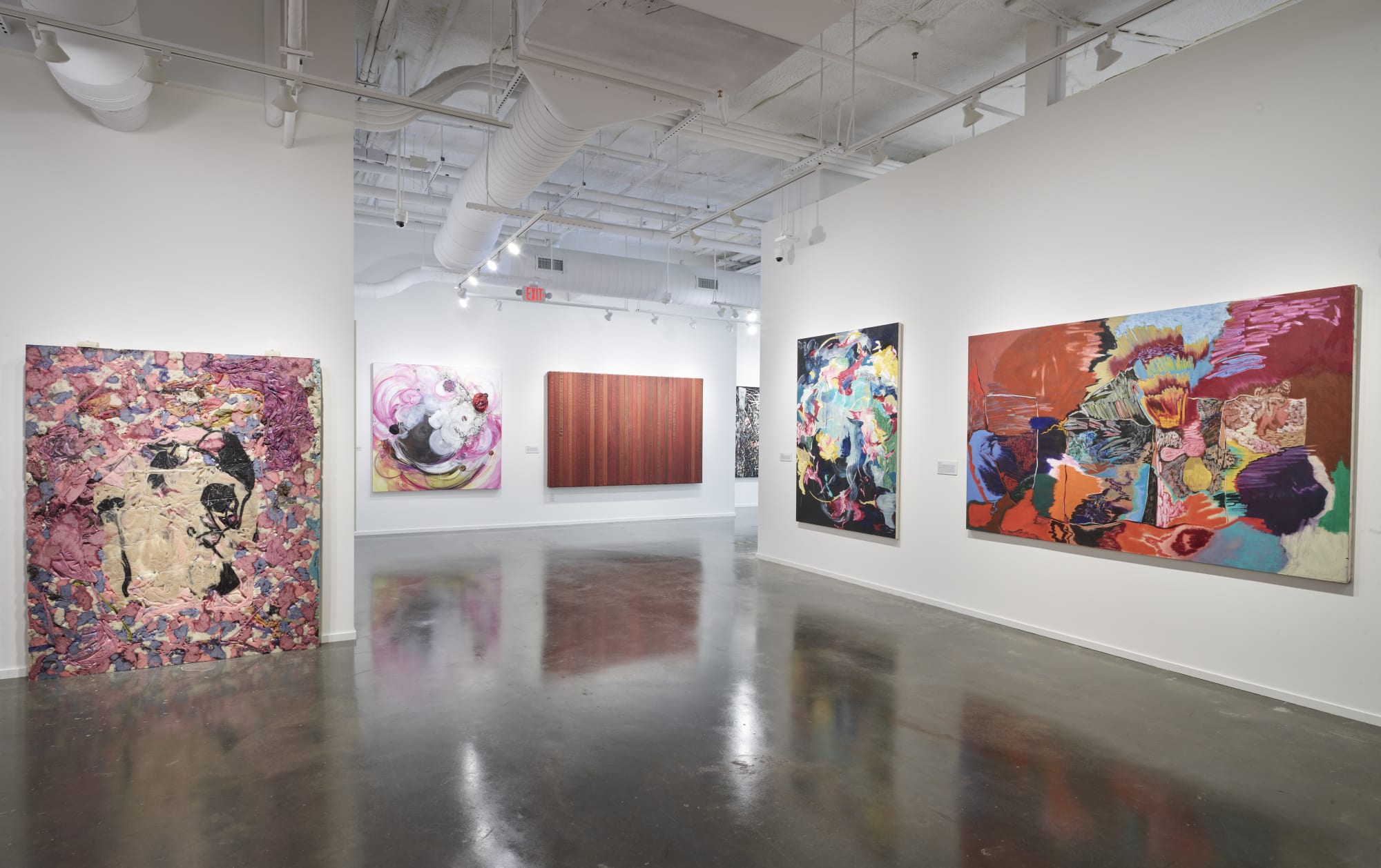Installation view, Black Abstrationists: From Then 'til Now, 2022. Photo: Chad Redmon.