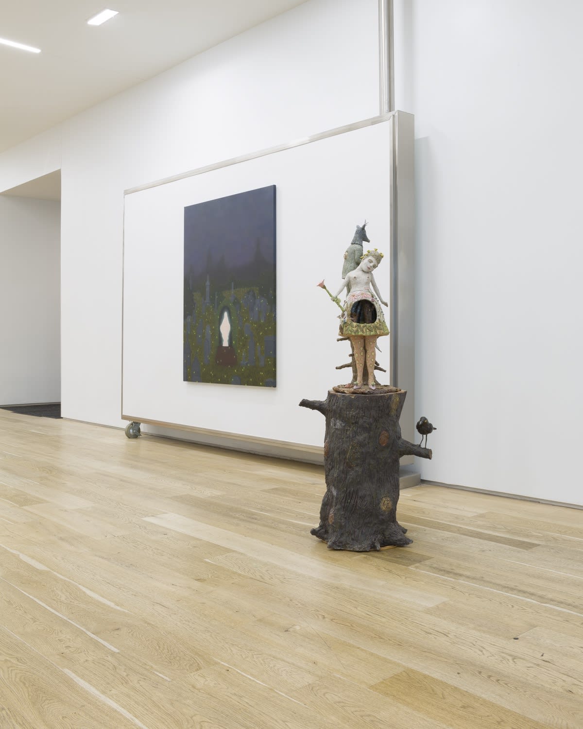 Installation view, MATERNITY LEAVE: NONE OF WOMEN BORN, 2023. Photo: Evan Sheldon.