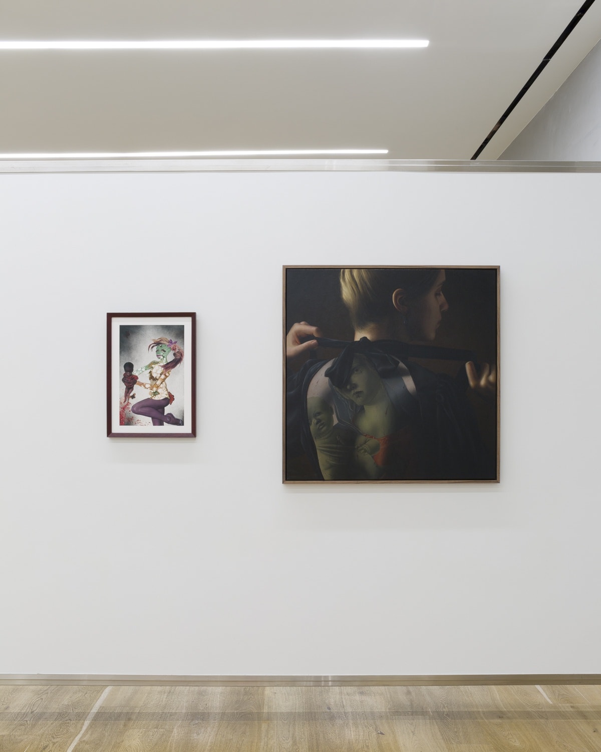 Installation view, MATERNITY LEAVE: NONE OF WOMEN BORN, 2023. Photo: Evan Sheldon.