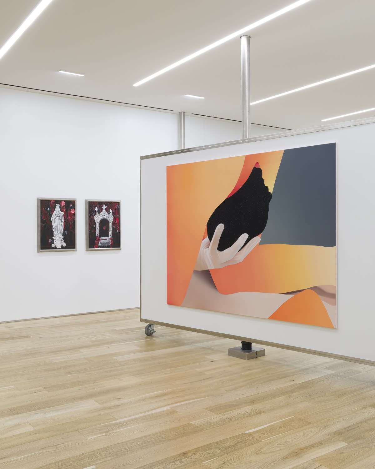 Installation view, MATERNITY LEAVE: NONE OF WOMEN BORN, 2023. Photo: Evan Sheldon.