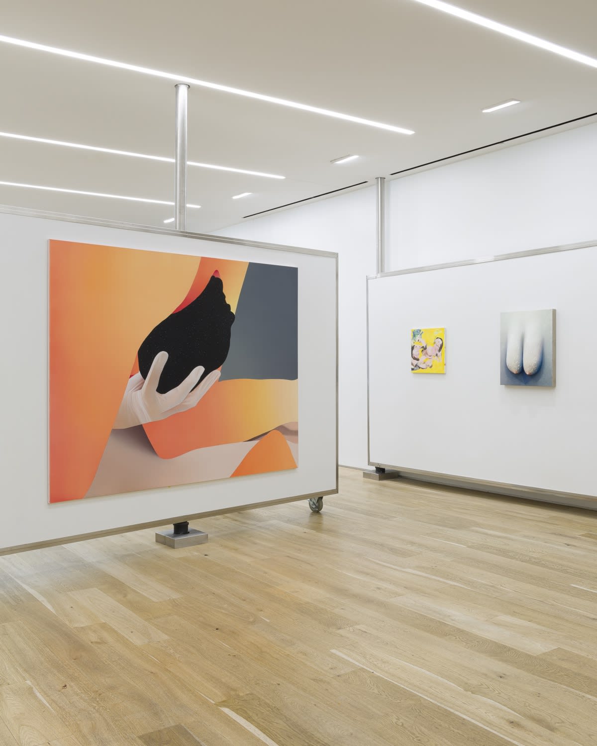 Installation view, MATERNITY LEAVE: NONE OF WOMEN BORN, 2023. Photo: Evan Sheldon.