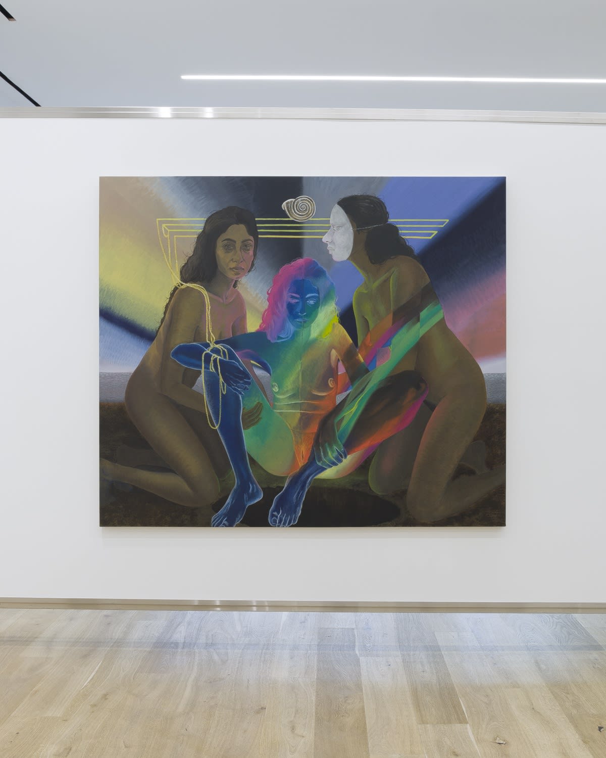 Installation view, MATERNITY LEAVE: NONE OF WOMEN BORN, 2023. Photo: Evan Sheldon.