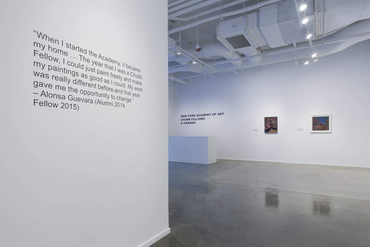 Installation view, New York Academy of Art Chubb Fellows and Friends, 2025. Photo: Evan Sheldon.