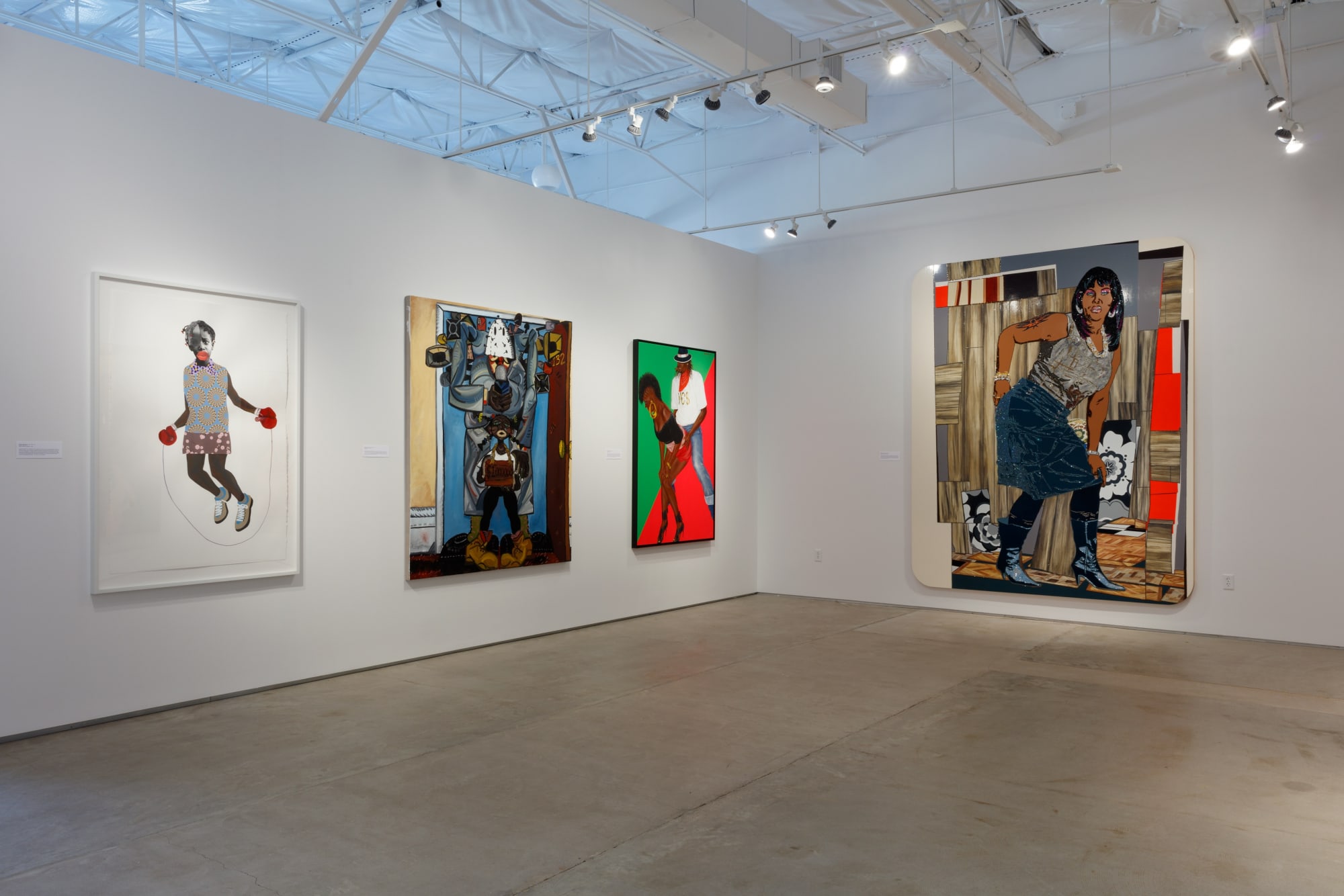 Installation view, Black Bodies, White Spaces: Invisibility & Hypervisibility, 2021. Todora Photography