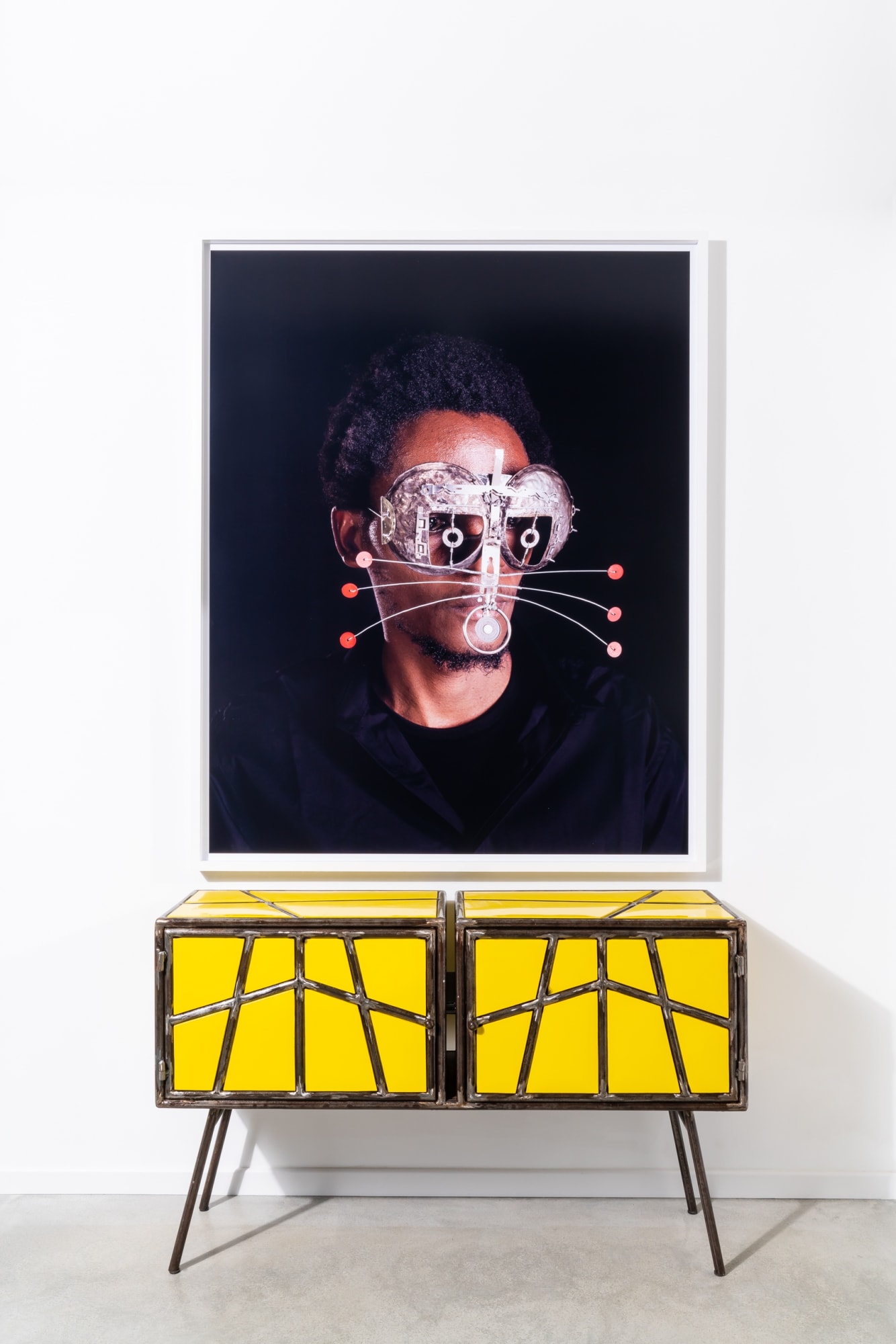 Cyrus Kabiru and Hamed Ouattara artworks in Foreign Agent gallery